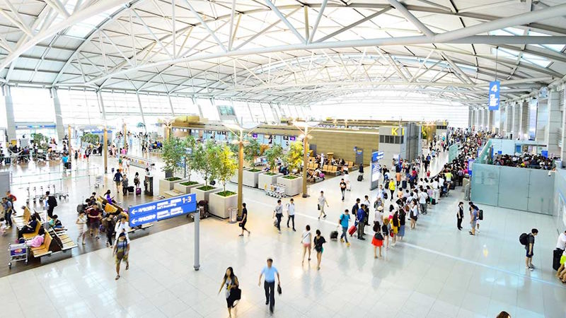 Arriving at Incheon Airport